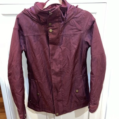 Burton Women's Jet Set Ski Jacket Waterproof Dry Ride maroon XS Mountain  - Image 1 of 4