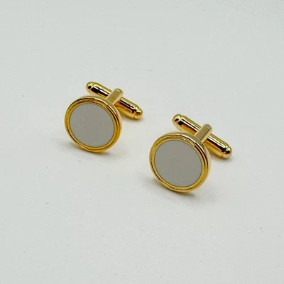 Citizen золотистый белый эмаль металлический запонки круглый Smart официальный свадьбы - Изображение 1 из 4