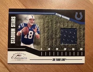 Peyton Manning 2005 Donruss Classics 30 Yard Line Game Used Patch /199 - Picture 1 of 3