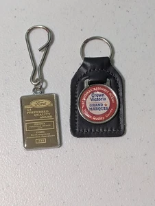 Vintage 80's Ford Keychains Lot of 2 Q1 Preferred Quality Award & St Thomas Ass. - Picture 1 of 13