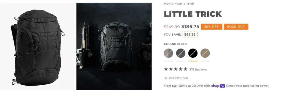 Mochila Eberlestock Little Trick EDC Foto 1 de 1