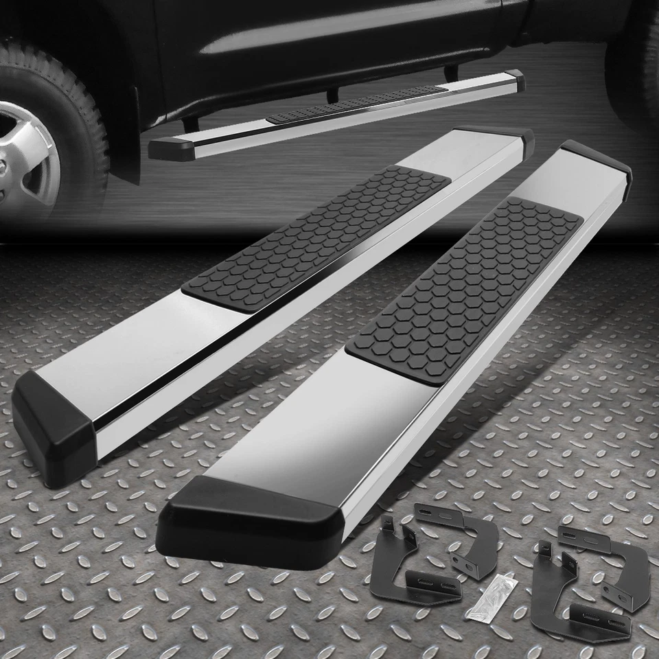 PARA TOYOTA TUNDRA 2007-2017 CABINA ESTÁNDAR 5" ESTRIBERAS BARRA NERF CROMADAS Foto 1 de 4