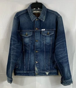 Guess Blue Horse Print Dillon Trucker Jacket Size Large NWT - Picture 1 of 11