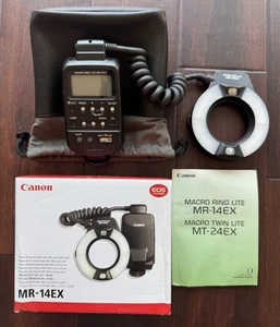 Canon MR-14EX Macro Ring Lite Flash, TTL Macro Flash TESTED WORKS NEW OPEN BOX - Picture 1 of 22