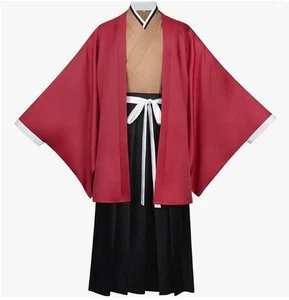 TMSREBU Tsugikuni Yoriichi Cosplay Costume Red Robe Kimono for Anime Fans - Picture 1 of 5