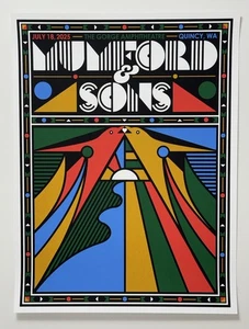 Mumford and Sons Poster The Gorge Amphitheatre WA 18.07.25 offiziell! Siebdruck - Bild 1 von 11