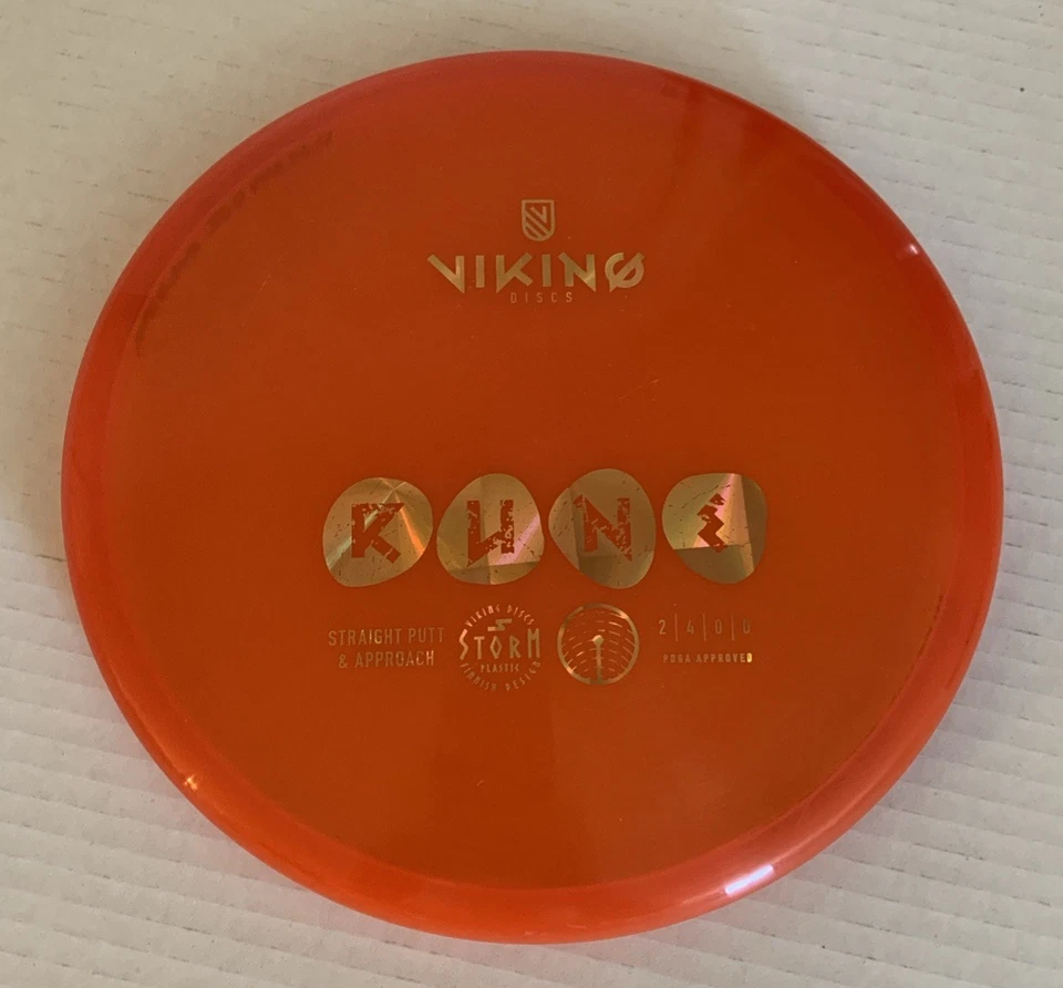 Viking Discs Storm Plastic Rune Putt & Approach 172 Grams Orange - Image 1 of 4