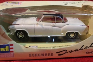 BORGWARD ISABELLA COUPE WHITE BLACK TOP 1:18 REVELL OPENING DOORS & HOOD GERMANY - Picture 1 of 6