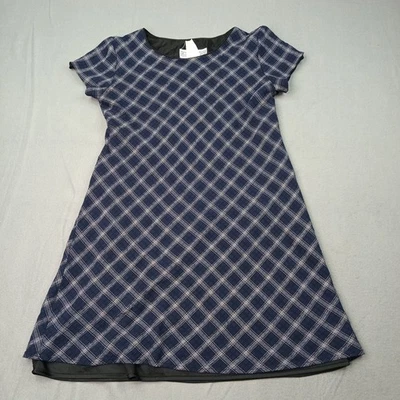 Vestido para mujer Jessica Howard talla 6 azul a cuadros hasta la rodilla rayón  Foto 1 de 4