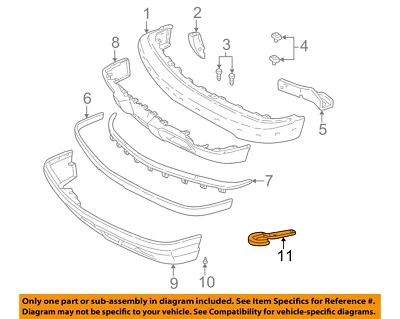 GM OEM 94-19 Blazer Front Bumper Bumper Components-Tow Hook 15661183 - Image 1 of 2