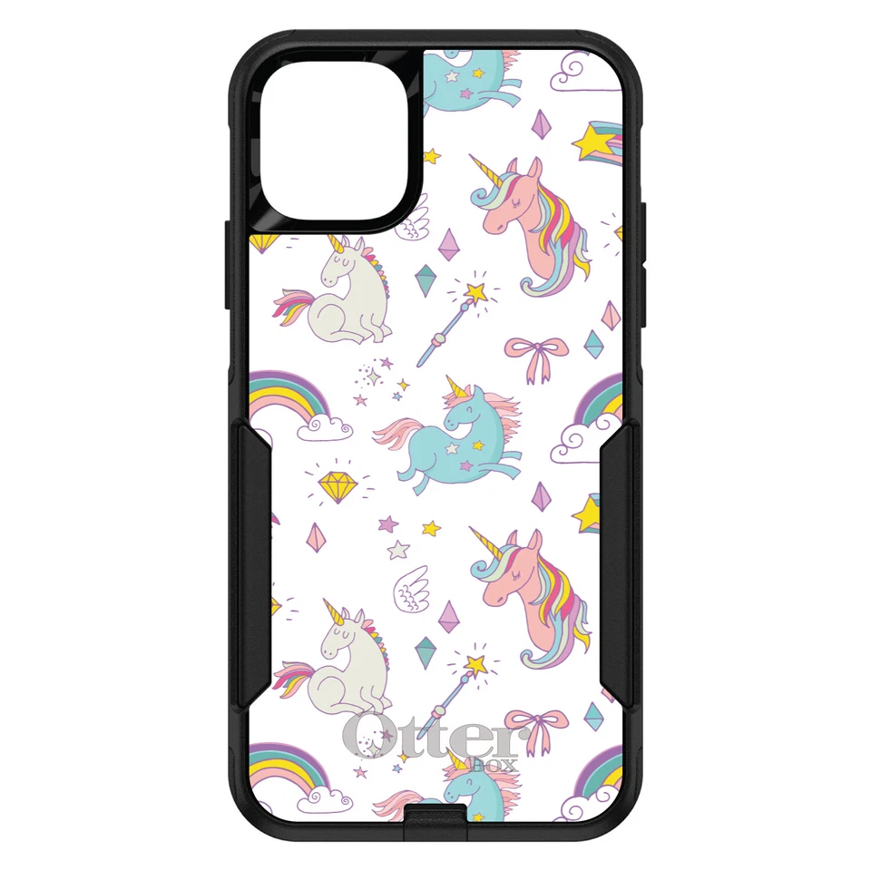 OtterBox Commuter for Apple iPhone (Pick Model) Unicorn Rainbow Wand - White - Image 1 of 1