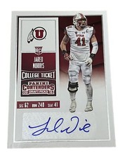 2016 Panini Contenders Draft Picks Jared Norris College Ticket Auto #265 Utah