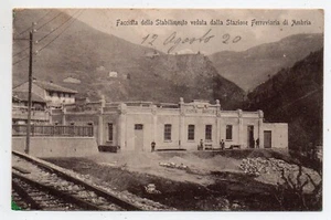 AMBRIA - ZOGNO - Stazione Ferroviaria - Stabilimento FONTE BRACCA - Anno 1920 - Foto 1 di 2