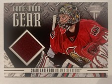 2012-13 Panini Titanium Game Worn Gear #GG-CR Craig Anderson