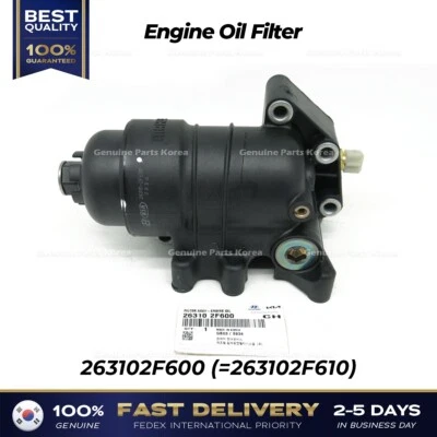 ⭐Genuine⭐ Engine Oil Filter 263102F600 for Hyundai Santa Fe Kia Sportage - Изображение 1 из 2