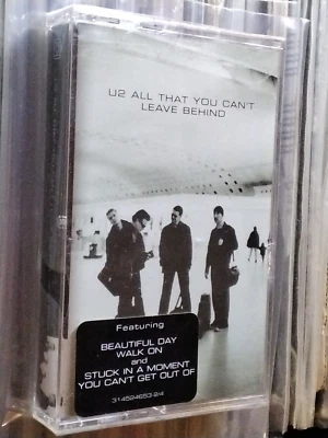 U2 All That You Can't Leave Behind CASSETTE USA ED 1ST PRINT HYPE STICKER SEALED - Image 1 of 4