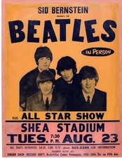 THE BEATLES SHEA STADIUM NEW YORK METS  8.5X11 REPRINT GLOSSY PHOTO  QUEENS 