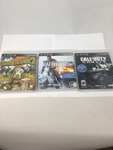 Playstation 3 Game Lot Call Of Duty Ghosts , Battlefield 4 And Borderlands 2 - Picture 1 of 7
