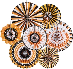 2025 Graduation Party Decorations Orange Black White Theme Party Decorations Han - Imagen 1 de 9