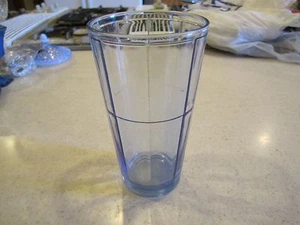 Bicchiere/bicchiere rettangolare blu - 6,25" - Foto 1 di 4