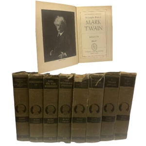 The Complete Works of Mark Twain 8 Volumes 5 to 12, 1922 Harper & Bros. - Picture 1 of 5