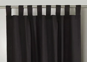 2 Panel Boho Solid Curtain Cotton Light Filtering Cafe Curtains for Living Room - Picture 1 of 21