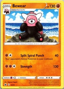 Pokemon 2022 MCDONALDS HAPPY MEAL PROMO BEWEAR 12/15 PROMO NON HOLO - Picture 1 of 2