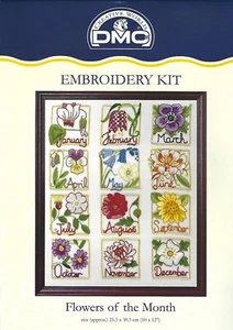 "Blumen des Monats" DMC Stickset - K3844" - Bild 1 von 1