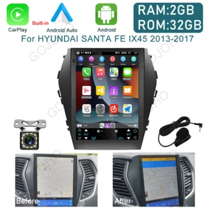 Apple Carplay For Hyundai ix45 Santa FE 2013-17 Android 13 Car Stereo Radio GPS - Picture 1 of 23