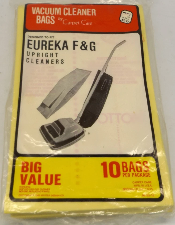 Kmart Eureka Upright Cleaners F&G e Vacuum Cleaner Bag 10 Bags - Image 1 of 1