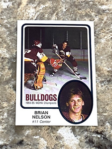 1985-86 Minnesota Duluth Bulldogs Brian Nelson #27 Tim & Larry's Sports Cards