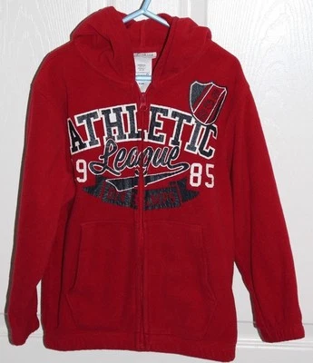 New Boy Red Hooded Fleece Jacket Toughskins All Seasons Medium (5/6) - Image 1 of 4