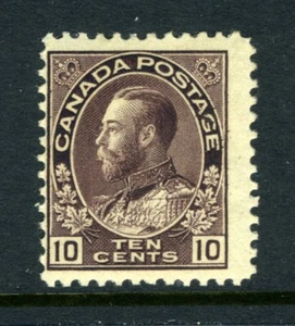 CANADA Scott 116 - M/H - 10¢ Plum King George V Admiral (.023) - Bild 1 von 2