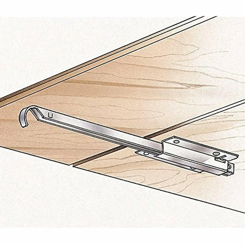 Metal Drop Leaf Supports, Pair - Cabinet And Furniture Door Catches Hardware & Cover