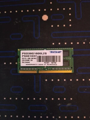 Patriot 8GB PC3L 12800 DDR3L 1600MHz  Laptop Memory RAM 1.35V  - Image 1 of 2