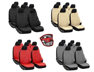Fundas de asiento perforadas de cuero ecológico a medida Skoda Kodiaq TECHNOLOGY 7s 2016-en - Imagen 1 de 12