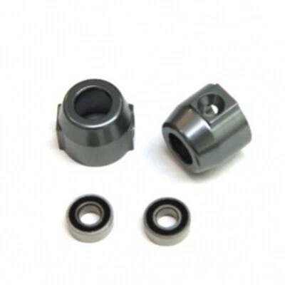 STRC STV334020GM Alum. Rear Lock-outs (1Pr) : Vaterra Ascender Gun Metal - Image 1 of 2