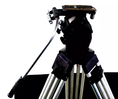 O'Connor 50D FLUID HEAD PAN BAR HANDLE CAMERA PLATE TIE DOWN KNOB SERVICED 50Lbs - Image 1 of 4