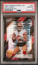 PSA 10 2022 Panini National VIP Trey Lance Rookies Black /5 Rookie Card