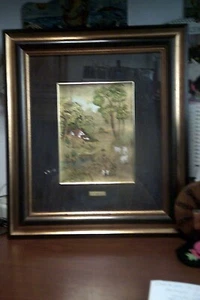 SAVERIO MELPIGNANO painting on metal plate on gold sheet 24kt cm.45x50 laws - Picture 1 of 10