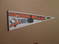 WCHL San Diego Gulls Vintage Defunct SGA Embers Team Logo Hockey Pennant