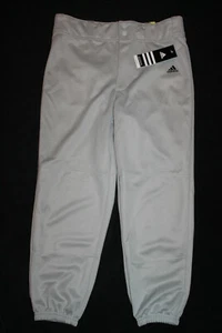 Adidas BOYS Traditional Cut sports BASEBALL PANTS climalite GREY L LARGE 14 - Picture 1 of 5