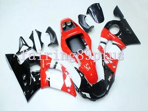 Red White Black ABS Injection Mold Fairing Kit Fit for 1998-2002 YZF R6 - Picture 1 of 6