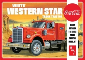 AMT Models 1160 White Western Star Semi Tractor (Coca Cola) 1:25 Scale Model Kit - Picture 1 of 1