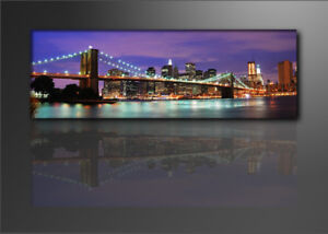 Bilder Leinwand 120 x 40 New York auf Rahmen Wandbild Visario Bild 5701