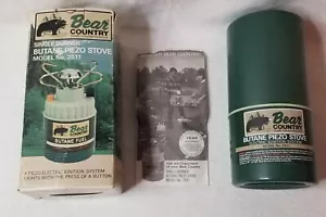 Vintage BEAR COUNTRY #2511 ~ Butane Piezo Stove ~ With Box ~ Never Fired - Picture 1 of 16