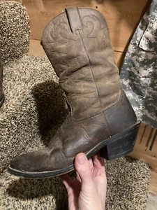 Durango Distressed Brown Oiled Leather Cowboy Boots Women’s 8.5 M Style RD542 - Picture 1 of 18