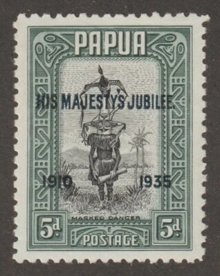 Dormitorio-18476 Papúa 117 MNH 1935 Jubileo de Plata Jorge V Foto 1 de 2