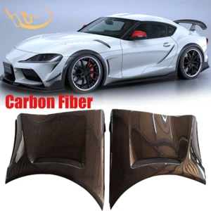 Carbon Fiber Style Front Fender Set Fit Supra GR A90 A91 MKV 2019 2020 2021-2023 - Picture 1 of 8