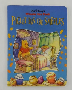 Vintage Winnie the Pooh Children's Board Book Piglet has the Sniffles Disney - Picture 1 of 3